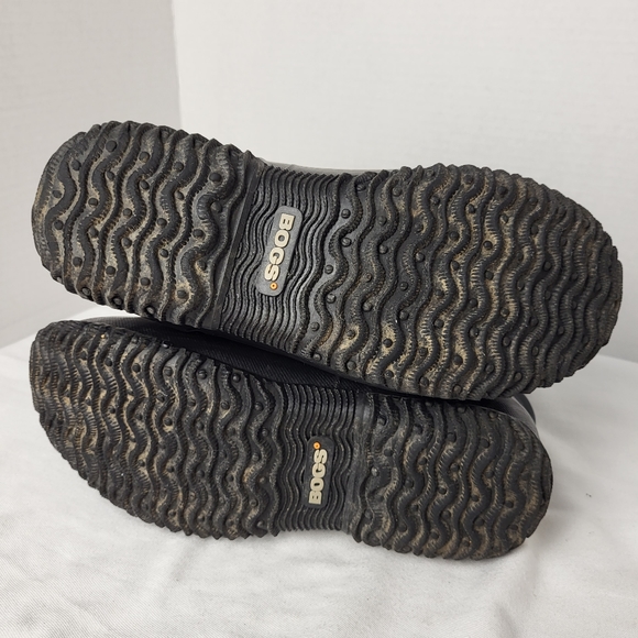 Bogs women urban farmer 2 eye lace top moisture wick black rain boot size 7 - Picture 13 of 16